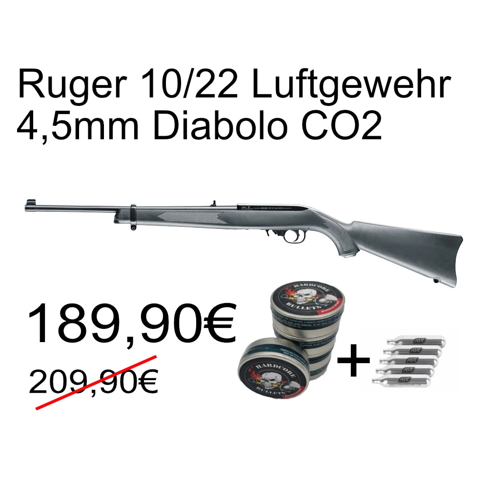 Ruger 10/22 Luftgewehr CO2 4,5 mm Diabolo